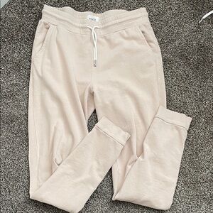 MATE the Label light tan creme Joggers sweatpants size medium